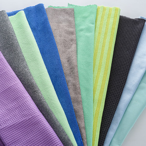 Paño de Limpieza Super Absorbente de Microfibra de Poliéster y Nylon con Tejido Waffle 190T, Rectangular, Gris, Procesamiento Personalizado - Product Image 1