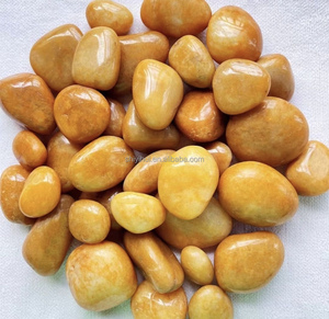 Pietre di <span class=keywords><strong>Fiume</strong></span> Naturali Colorate Gialle Lucidate Miste, Ciottoli Decorativi per Acquari e Piante, Rocce per Paesaggistica da Giardino Esterno, Non Tossiche - Product Image 3