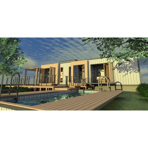 Villa de estructura de acero ligero, diseño tropical, prefabricada para uso en exteriores. - Product Image 2