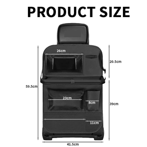 Grenzüberschreitende 600D Oxford-Stoff Auto-Organizer-Tasche für die Rückenlehne des Autositzes zur Innenraumaufbewahrung und als Esstisch, hergestellt in China - Product Image 6