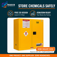 Armoire de stockage industrielle en acier soudé robuste à deux portes ventilées avec serrure à chaîne pour bouteilles de gaz GPL, acétylène et oxygène