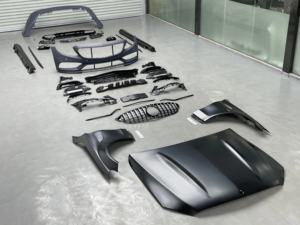Kit de carrosserie de rénovation d'usine pour Mercedes-Benz Classe C W205 C180 C200 C260 C300 <span class=keywords><strong>4MATIC</strong></span> Mise à niveau vers W205 1:1 Style E63 <span class=keywords><strong>AMG</strong></span> - Product Image 6