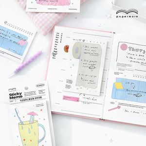 Papermore แผ่นบันทึกติดหนึบสำหรับผู้หญิง<span class=keywords><strong>5</strong></span>ชุดกระดาษโน้ตสำหรับผู้หญิงลายข้อความของนักเรียน - Product Image 2