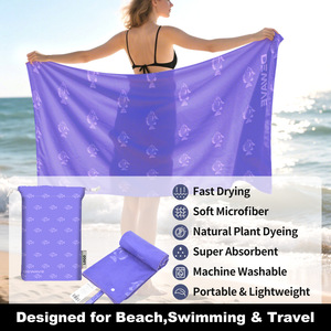 Toalla de playa de microfibra fina y ligera, sin arena, de secado rápido, absorbente, compacta, <span class=keywords><strong>para</strong></span> piscina, camping, accesorios de playa - Product Image 3