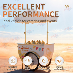 Prosky Zomer Populaire Straat Applicatie Gelato Kar Italiaanse Gelato Kar Automaat Ijskar Met Europa Standaard - Product Image 2