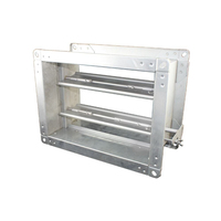 Régulateur de débit d'air en acier galvanisé avec conception flexible et installation facile pour système de ventilation CVC d'hôtel et de bureau