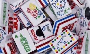 Ensemble de Mahjong Américain Moderne British Tea Time London Landmarks par My Mahjong Line 166 Tuiles Acryliques Écologiques Gravées Premium - Product Image 2