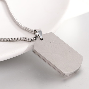 Collier militaire en acier inoxydable, 39 mm, design à trois bandes, pour un usage quotidien, cadeau - Product Image 5
