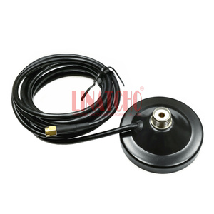 Support de Base magnétique d'<span class=keywords><strong>antenne</strong></span> de voiture, 5 pièces, 75MM de diamètre PL259 UHF - Product Image 6