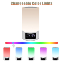 Altavoz inteligente de 5w con Control táctil, luces que cambian de 7 colores, temporizador libre de 20-60 min, recargable, luz nocturna, altavoz inalámbrico