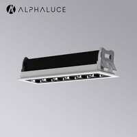 Spot LED encastré linéaire moderne, sans cadre, orientable, 36V 7W, COB, dimmable, effet wall washer