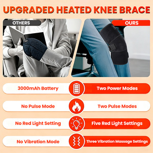 Dispositivo de Terapia de Luz Roja de 660nm y 850nm para la Rodilla, Alivio del Dolor, Terapia de Luz Roja y Masajeador de Rodilla con Vibración - Product Image 5