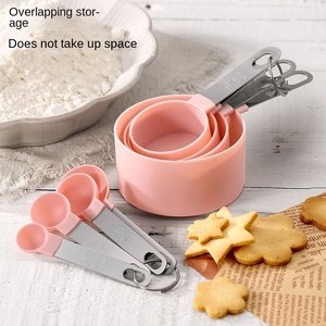 Stainless Steel Handle Metal Sustainable Large Capacity Measuring <b>Spoon</b> Cup 8-Piece Set <b>Coffee</b> Tea <b>Spoons</b> Gadgets Daily Use - Product Image 4