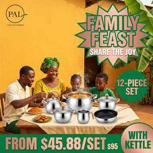 Set Peralatan Dapur 6 Buah Bentuk Apel dari Baja Tahan Karat, Badan Panci Bentuk Ketel, Multifungsi, Universal, Ramah Lingkungan - Product Image 2