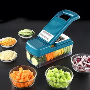 Kitchen Accessories <b>Multifunctional</b> <b>Vegetable</b> <b>Cutter</b> Manual <b>Vegetable</b> Chopper Food Slicer,Onion, Salad, Veggie Chopper 11 Blades - Product Image 1