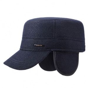 Gorra de Béisbol de Invierno con Forro Polar Cálido, Estilo Casual para Viajes al Aire Libre, Gorra de Capitán Gruesa para Hombre - Product Image 1