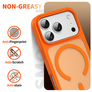 Funda Magnética <span class=keywords><strong>de</strong></span> Lujo para iPhone 17 Pro Max, Acabado Mate Translúcido con Sensación <span class=keywords><strong>de</strong></span> Piel, Fundas para <span class=keywords><strong>Teléfono</strong></span> Móvil para iPhone 16 17 Pro Max - Product Image 3
