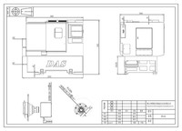 Tour CNC horizontal sécurisé Syntec/Fanuc 220V tour à lit incliné numérique avec fonction polyvalente