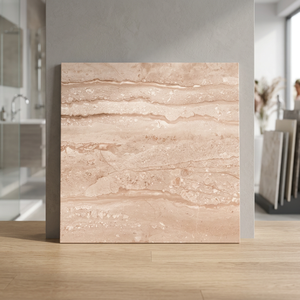 Carreaux de sol en céramique émaillée effet pierre 400x400mm, finition mate, design marbre, pour intérieur de villa - Product Image 6