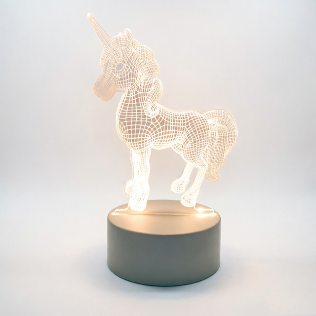 Magical 3D Illusion Lamp - Unique Bedside Atmosphere Light for Kids, Birthday Surprise & Holiday Gift Idea