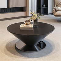 Table basse créative de style italien, en forme de soucoupe flottante irrégulière, en dalle de roche, luxe léger, pour petits salons et usage domestique