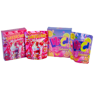 Imprimé Unique Spécial Découpé Forme Irrégulière Comestible Cali Packs 8th Plug Odeur Preuve 3.5 Die Cut Mylar Sacs avec Boîtes - Product Image 2