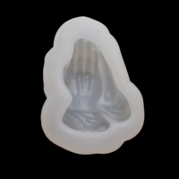 Moule à gâteau en silicone en forme de main de Bouddha pour la décoration, moules en silicone 3D pour la décoration, moule en silicone pour fondant, moule 3D