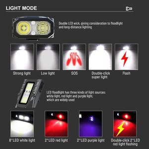Linterna Portátil, 1000 Lúmenes, Recargable por USB, Linterna Táctica, Linterna LED COB Impermeable IPX4, Luz de Trabajo para Camping - Product Image 3
