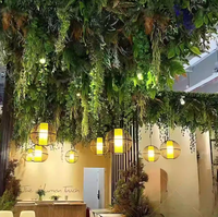 Fleur artificielle de haute qualité, décoration de plafond, ornement végétal de qualité, plante verte suspendue au plafond
