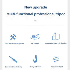 Trépied 1,8 m <span class=keywords><strong>pour</strong></span> appareil photo reflex numérique à <span class=keywords><strong>objectif</strong></span> unique, support de téléphone portable <span class=keywords><strong>pour</strong></span> diffusion en direct, photographie sur le sol - Product Image 3