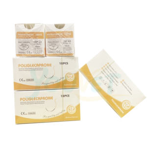 Ucuz tıbbi steril <span class=keywords><strong>Pdo</strong></span> veteriner araçları steril cerrahi dikenli sütür iğne ile - Product Image 1