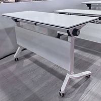 Table de formation modulaire pliable, bureau de conférence combiné multi-personnes pour salle de classe et bureau