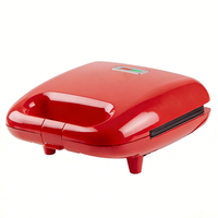 Gaufrier électrique 5-en-1 à 2 tranches avec plaques amovibles, pour la préparation de gaufres de formes personnalisées, mini-beignets, sandwichs et fromages grillés