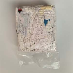 Trapos de Algodón Blancos Impresos al por Mayor, Trapos Absorbentes de Aceite para Limpieza de Maquinaria Industrial - Product Image 1