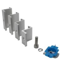 Collier de fixation intermédiaire pour structure solaire en aluminium, support de fixation des panneaux solaires, résistant à la corrosion, charge éolienne 60 m/s