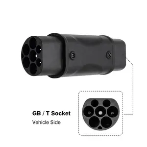 32A 7KW Small EV Charger IEC62196 Type 2 Pile End to GB/t Car Side Plug Adapter For Electric Car without Cable