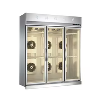 Armoire de séchage de canards à grande capacité, 3 portes, refroidissement par air 360° ° Système de réfrigération circulante en acier inoxydable 201 pour usage en restauration