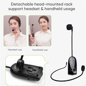 Bộ Thu Và Phát Không Dây UHF Shidu, Tai Nghe Hệ Thống Micro 2 Trong 1, Micrô Ghi Âm Podcast Không Dây Cho Bộ Khuếch Đại Loa PA - Product Image 4