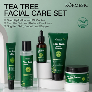 KORMESIC - Set de Cuidado Facial Iluminador con Árbol de Té Coreano, Marca Privada OEM, Productos Orgánicos Rejuvenecedores e Hidratantes para el Cuidado de la Piel - Product Image 2