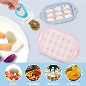Cibo per alimenti in Silicone eco-friendly Bpa Free fabbrica alimenti per neonati cubetto di ghiaccio per alimentazione capezzolo bambini frutta ciuccio - Product Image 4