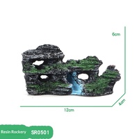 Nouvelle conception de roche artificielle réaliste pour aquarium, ornement de montagne en résine non toxique, décoration de bac à poissons, taille personnalisée pour