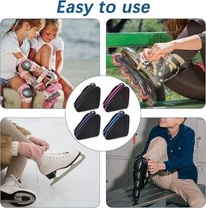 <span class=keywords><strong>Sac</strong></span> <span class=keywords><strong>de</strong></span> patin à glace en tissu Oxford imperméable épaissi pour le stockage des patins à roulettes Durable avec fermeture à glissière cadeau <span class=keywords><strong>de</strong></span> Noël - Product Image 4