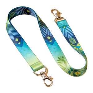 Custom Cartoon Retractable Buckle <b>Polyester</b> <b>Lanyard</b> for Student Anti Loss Card Sleeve Hanging Neck Long Rope Work Badge - Product Image 6