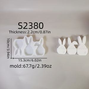 Moule en silicone pour résine fait main, style DIY, ornements décoratifs et outils pour gâteaux, pour la fabrication de résine, moule en plâtre - Product Image 5