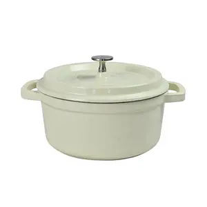 2022 Hot sale high quality modern design round cast iron cookware dutch oven