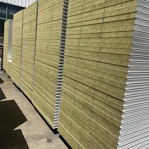 חום חסין אש שימור בידוד קול סלע בידוד צמר סנדוויץ קיר וגג לוח אבן צמר לוח נקי חדר נקי - Product Image 3