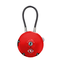 Cadenas à combinaison à 3 chiffres de forme ronde avec logo personnalisé, cadenas TSA pour les voyages internationaux, bagages