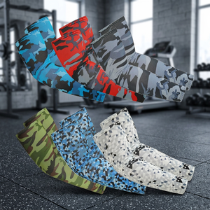 Manchons de cyclisme camouflage anti-UV unisexe adulte en Spandex et Polyester, ajustement sans couture - Product Image 4