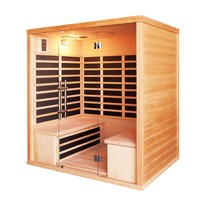 Cabine de sauna en bois, cabine de sauna infrarouge lointain, cabine de sauna sèche, boîte de sauna infrarouge, salle de sauna pour la maison - Product Image 6