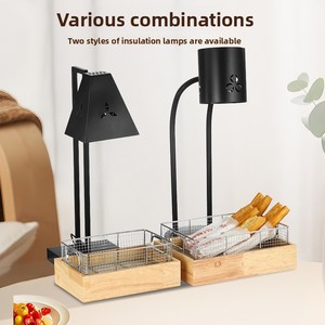 Réchaud électrique en acier inoxydable avec plateau en <span class=keywords><strong>bois</strong></span> pour <span class=keywords><strong>buffet</strong></span> d'hôtel - Product Image 3